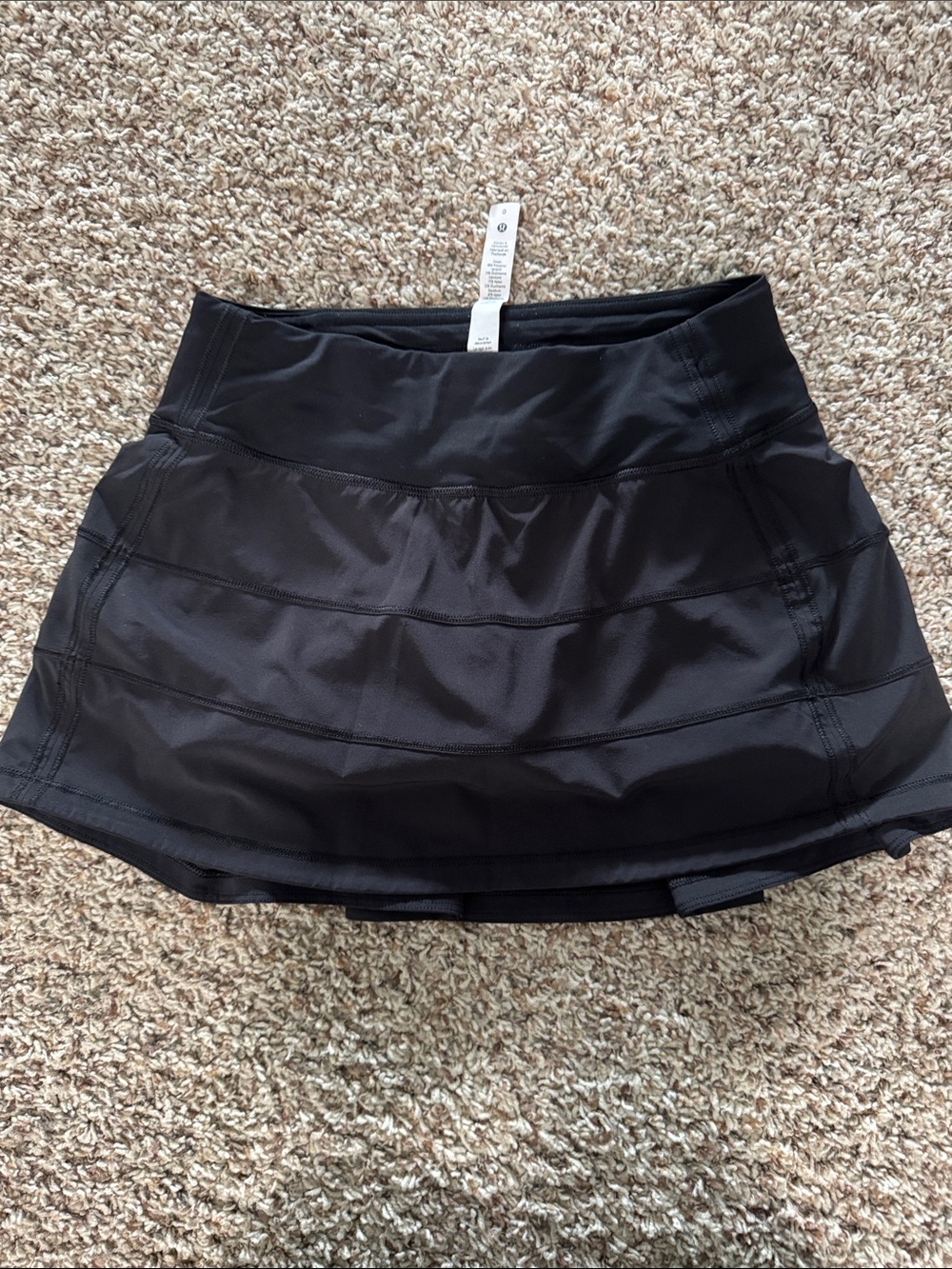 Black Lululemon Skort with Built-In Shorts
